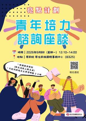 【轉知】青年培力系列活動 ｜ 青年培力諮詢茶敘圖片